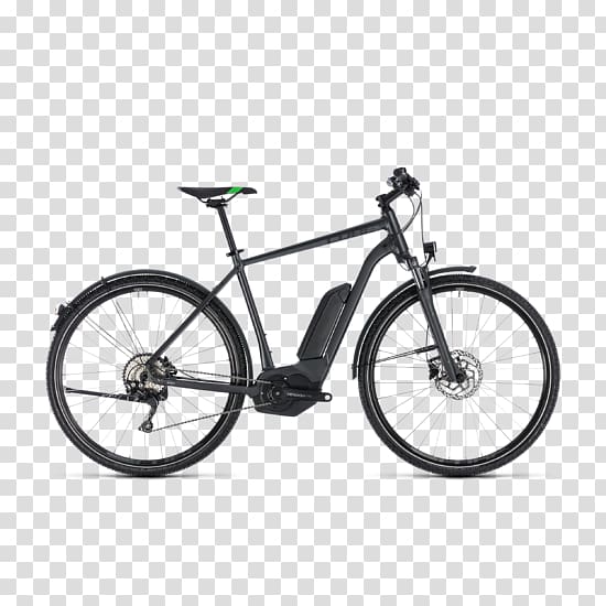 Electric bicycle Cube Bikes Hybrid bicycle CUBE Cross Hybrid ONE 500, Bicycle Touring transparent background PNG clipart