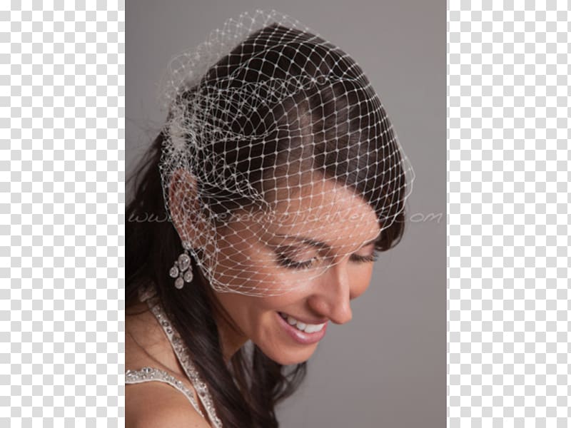 Headpiece Long hair Veil White wedding Bride, bride transparent background PNG clipart