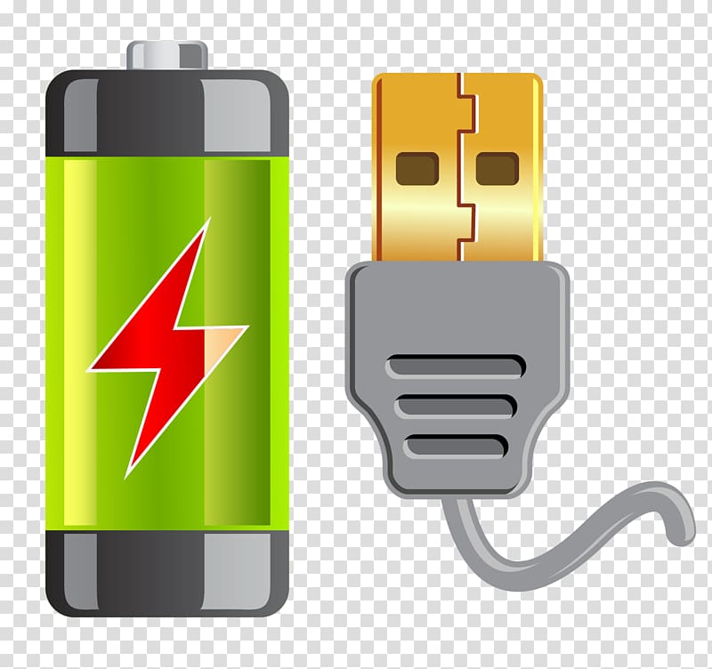 Battery charger Icon, Battery and charging cable transparent background PNG clipart