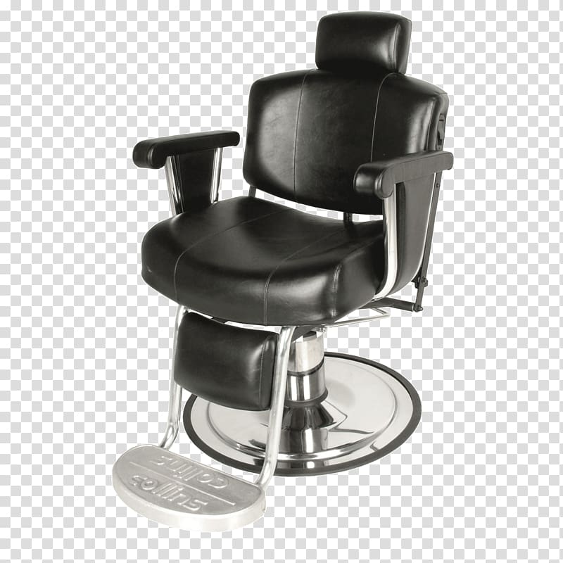 Barber chair Furniture Footstool, chair transparent background PNG clipart