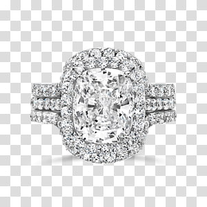 Wedding ring Engagement ring Cubic zirconia, ring transparent background PNG clipart thumbnail