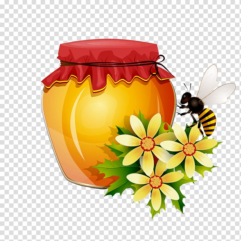 Beehive Honeycomb, bee transparent background PNG clipart