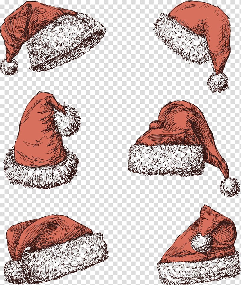 Santa Claus Hat Christmas, Santa Claus hat transparent background PNG clipart