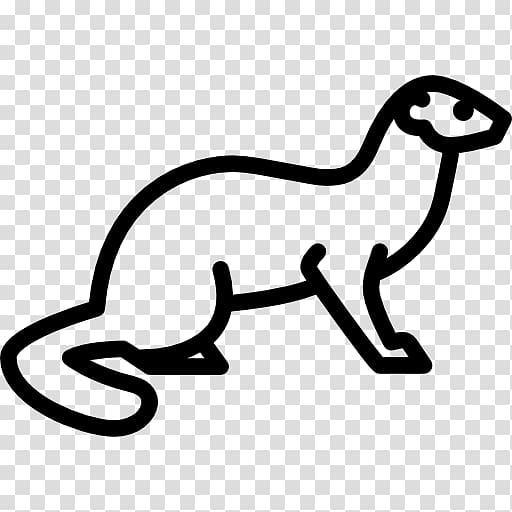Stoat Long-tailed weasel , ferret transparent background PNG clipart