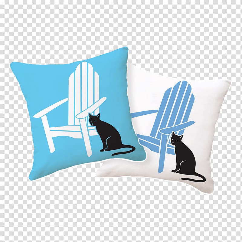 Cushion Throw Pillows Adirondack chair Cat, pillow transparent background PNG clipart
