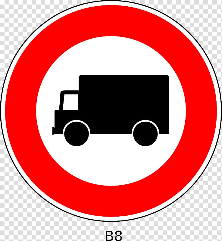 Traffic sign Large goods vehicle Gross vehicle weight rating, Panneau De Signalisation De Sens Interdit En Franc transparent background PNG clipart