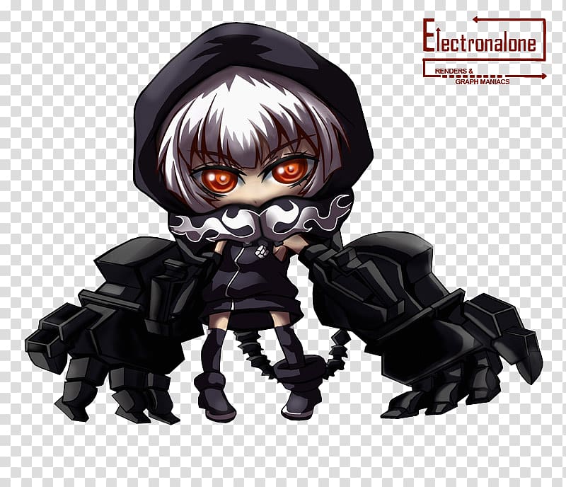 Figurine Action & Toy Figures Character Action fiction, black rock shooter transparent background PNG clipart