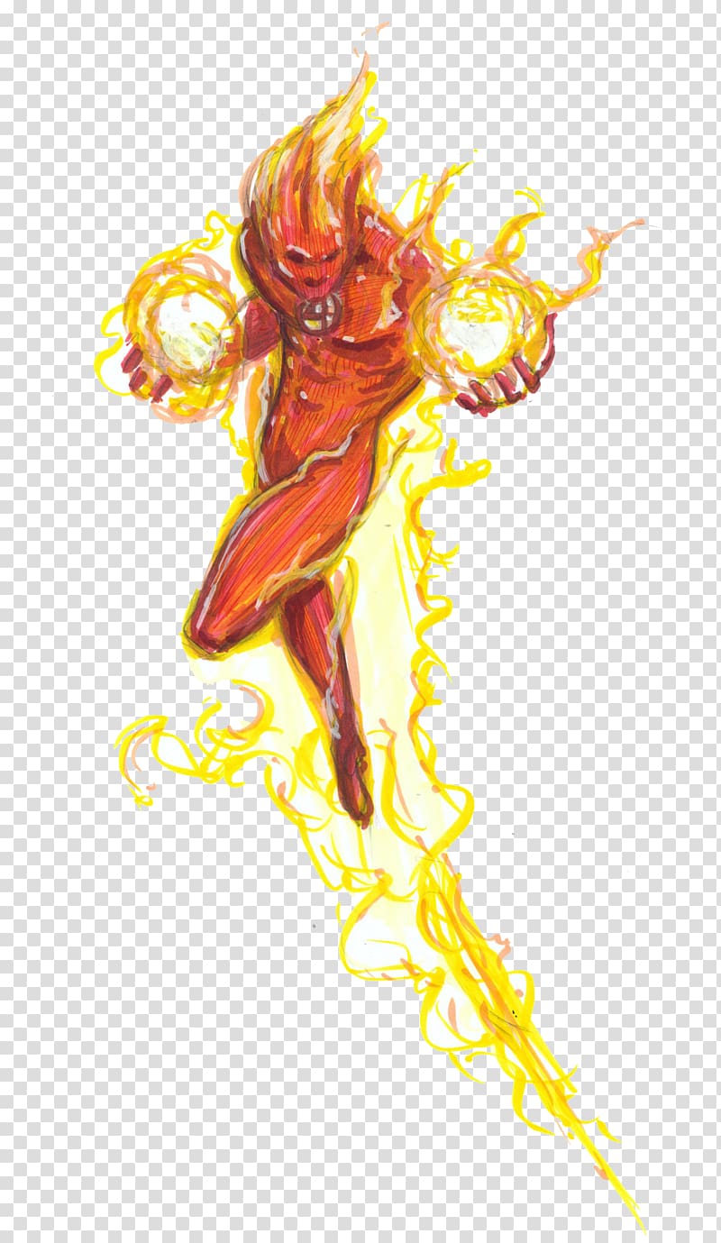 Human Torch, Human Torch HD transparent background PNG clipart