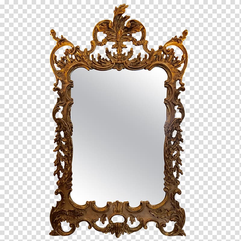Mirror Rococo Frames Ornament, mirror transparent background PNG clipart