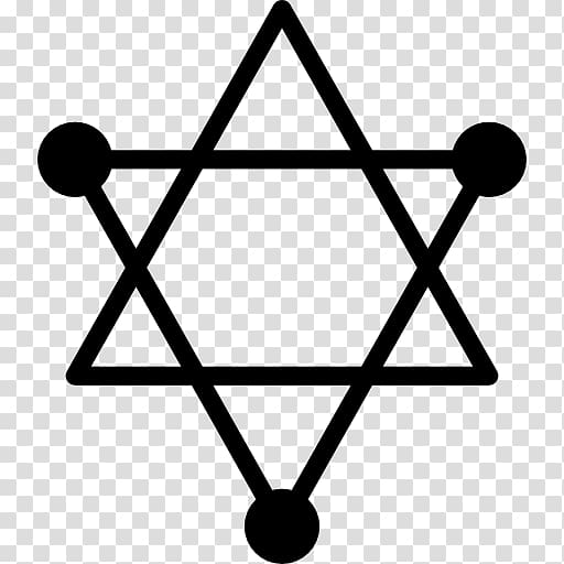 Star of David Judaism Jewish symbolism, pentagram transparent background PNG clipart