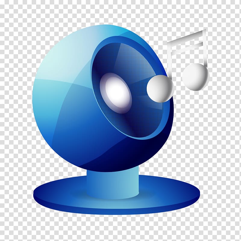 Loudspeaker Icon, Blue SPEAKER transparent background PNG clipart