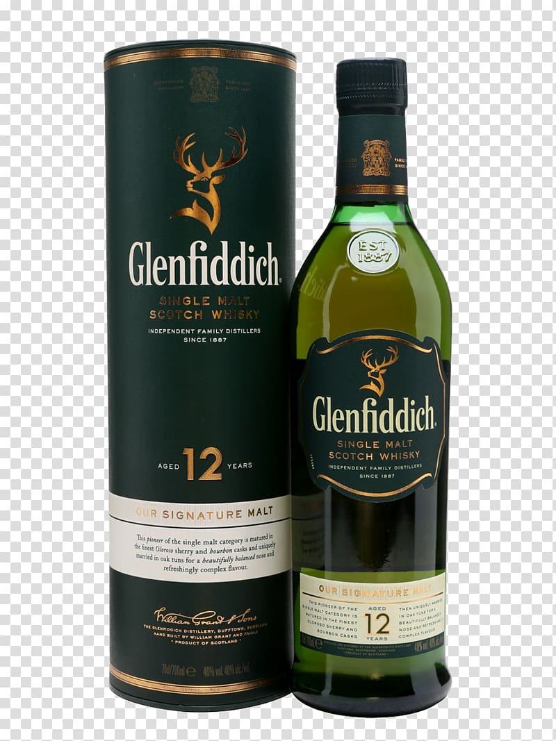 Glenfiddich Single malt Scotch whisky Whiskey Single malt whisky, wine transparent background PNG clipart