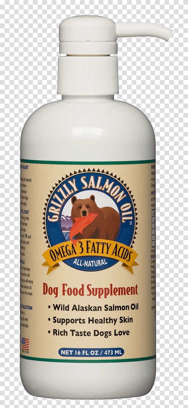 32oz OUNCE (2, 16oz) Grizzly SALMON OIL DOG CAT FOOD SUPPLEMENT *FRESH* SEALED Dietary supplement Acid gras omega-3, Alaskan Salmon transparent background PNG clipart