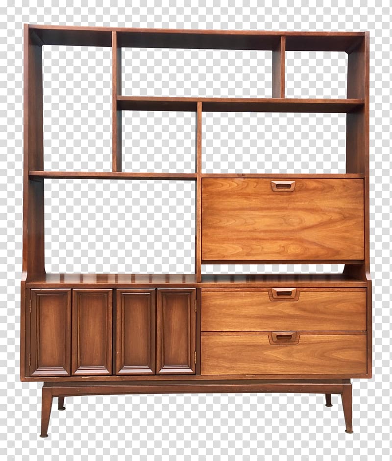 1960s Shelf Buffets & Sideboards Chest of drawers, american solid wood transparent background PNG clipart