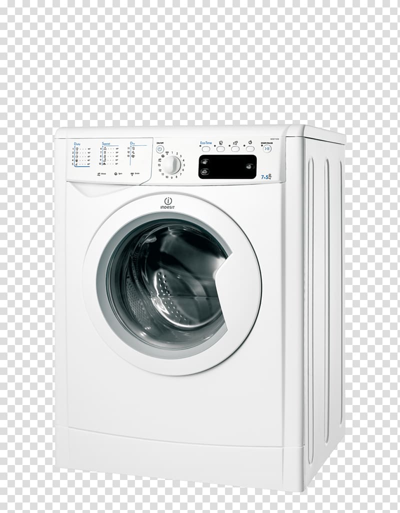 Washing Machines Indesit Co. Home appliance Combo washer dryer Clothes dryer, washing machine transparent background PNG clipart