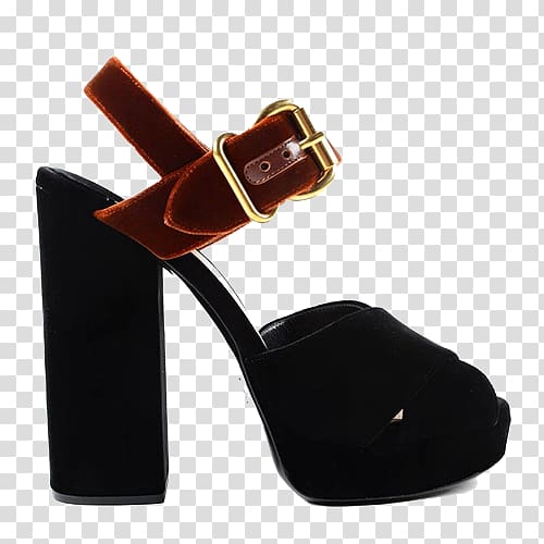 Platform shoe Sandal Prada High-heeled footwear, Prada shoes transparent background PNG clipart