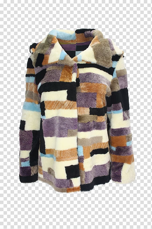 Merino Fur clothing Jacket Coat Textile, patchwork transparent background PNG clipart