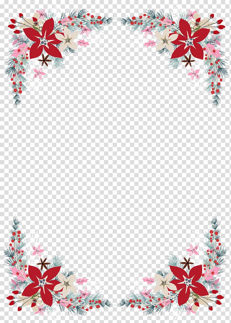 red and brown floral frame illustration, Floral design Designer, Red Dream Flowers transparent background PNG clipart