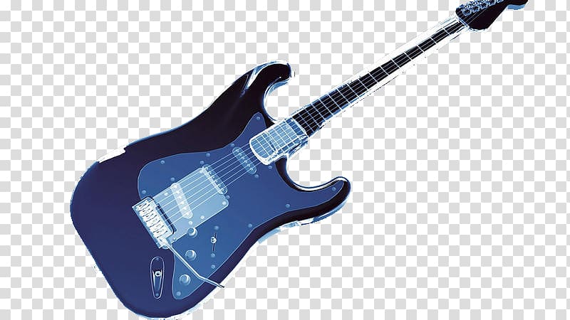 Electric guitar Blue, A blue electric guitar transparent background PNG clipart