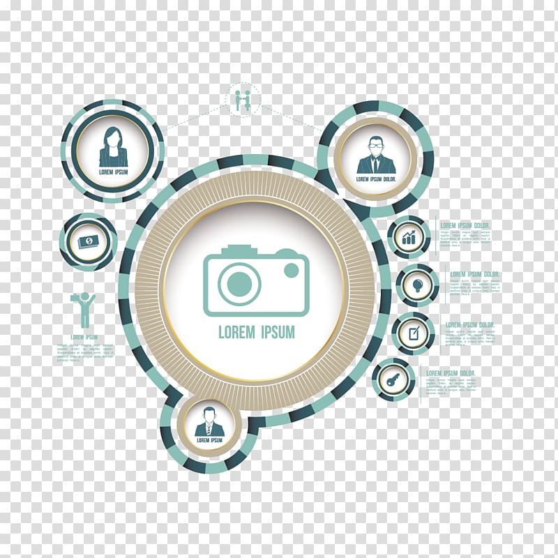Circle Infographic, Creative circle creative ppt transparent background PNG clipart