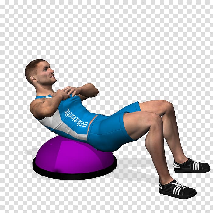 Physical fitness Crunch BOSU Abdominal exercise, others transparent background PNG clipart