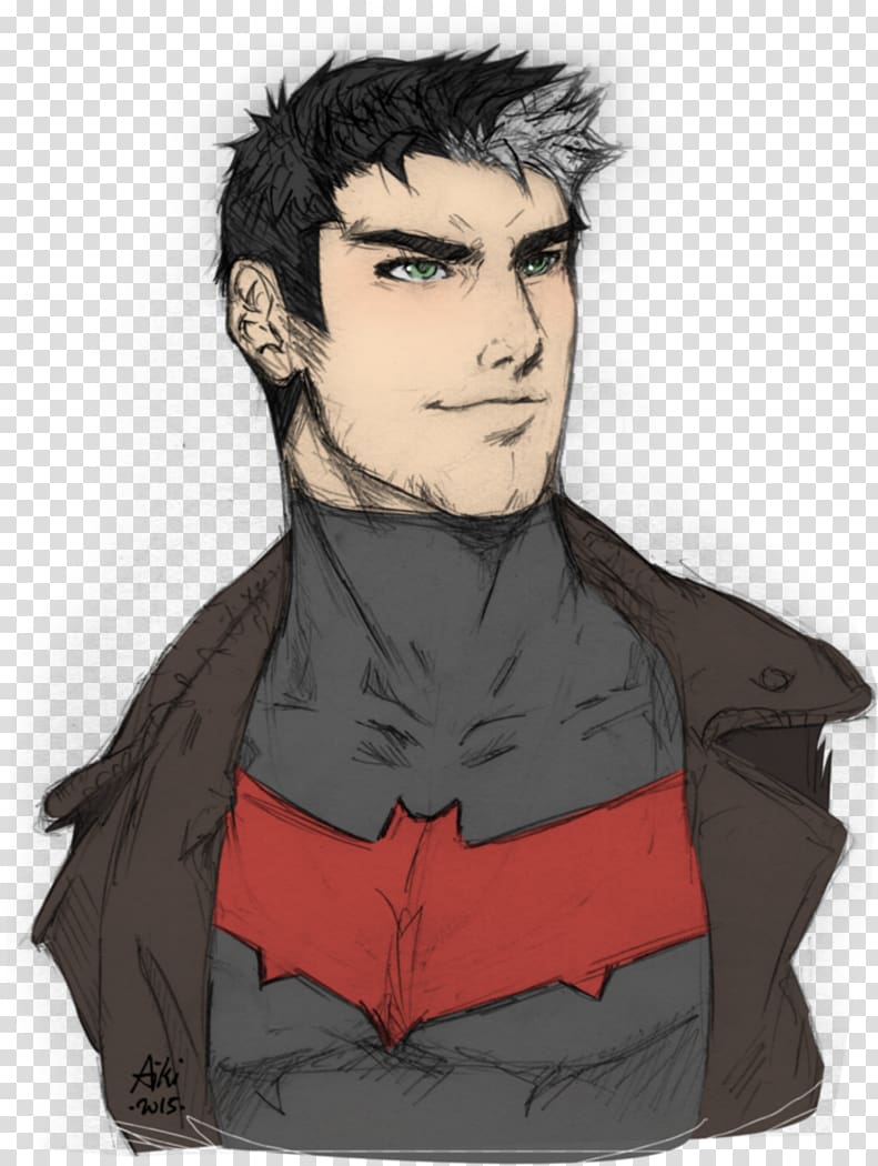 Jason Todd Young Justice Nightwing Deadshot Batman, fantasy red smoke transparent background PNG clipart