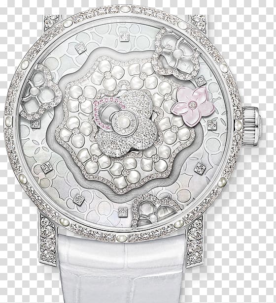 Watch Chaumet Jewellery Complication Movement, hortensia transparent background PNG clipart