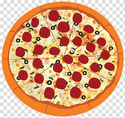 Sicilian pizza Sicilian cuisine Pizza cheese Pepperoni, Pizza Drawing transparent background PNG clipart