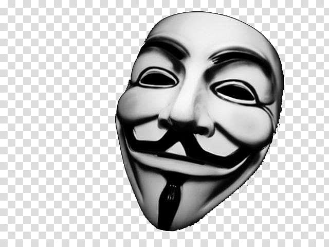 Guy Fawkes mask V for Vendetta Anonymous, Suspense horror mask transparent background PNG clipart