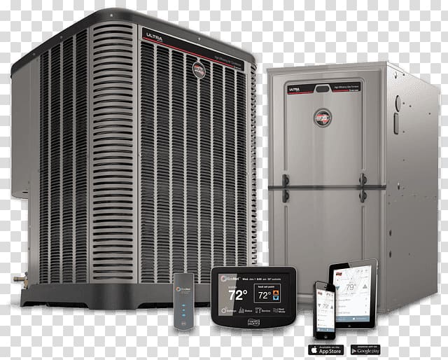 Furnace HVAC Ruud Air Conditioning Division Rheem, others transparent background PNG clipart