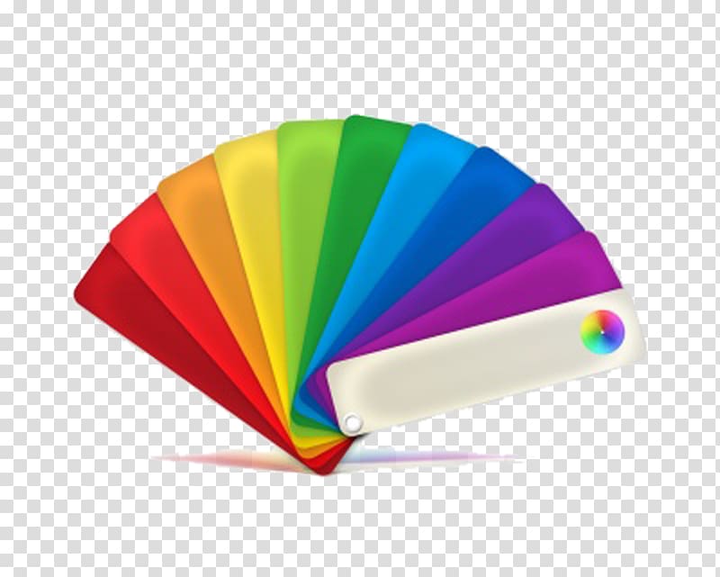 Color Palette Icon, Colour fan transparent background PNG clipart
