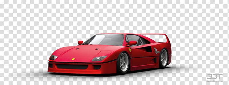 Ferrari F40 Compact car Luxury vehicle, Ferrari F40 transparent background PNG clipart