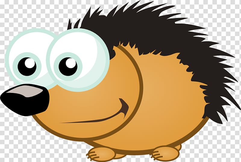 European Hedgehog Cartoon , Porcupine Coloring Pages transparent background PNG clipart