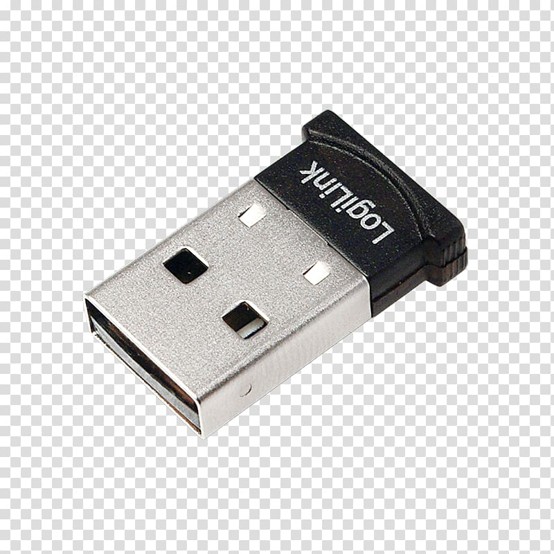 Adapter USB 2direct LogiLink Bluetooth Dongle, USB transparent background PNG clipart