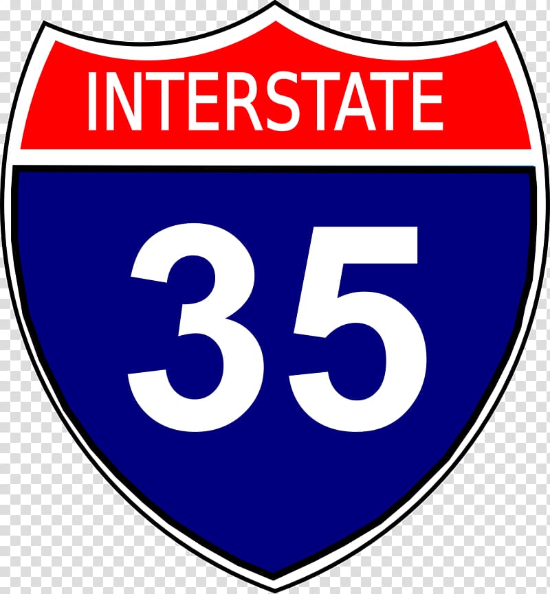 US Interstate highway system Highway shield Road , 35 transparent background PNG clipart