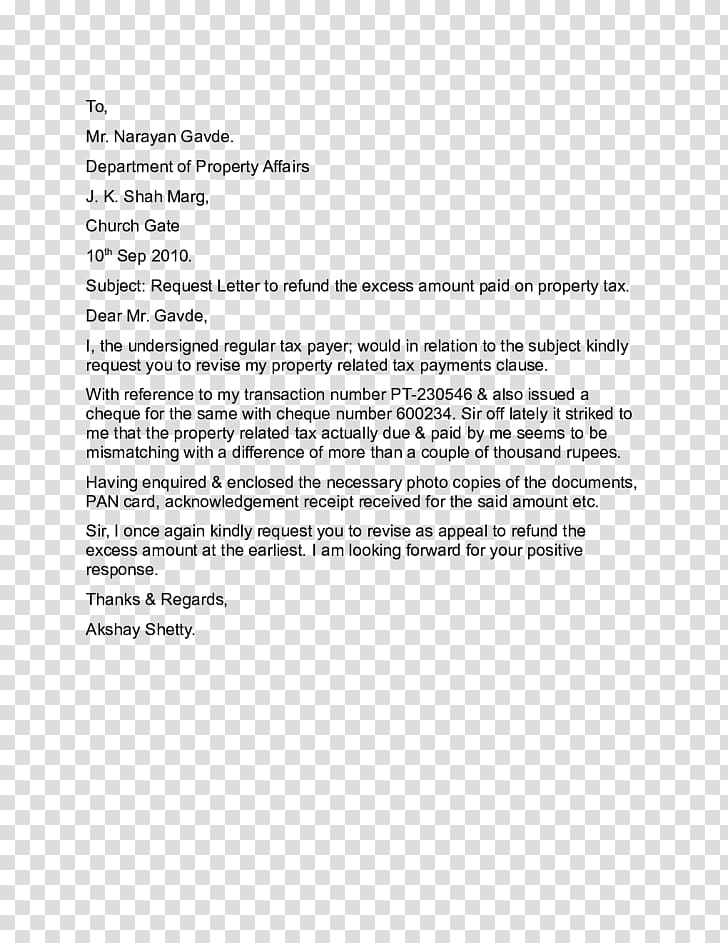 Form letter Tax refund Template, others transparent background PNG clipart