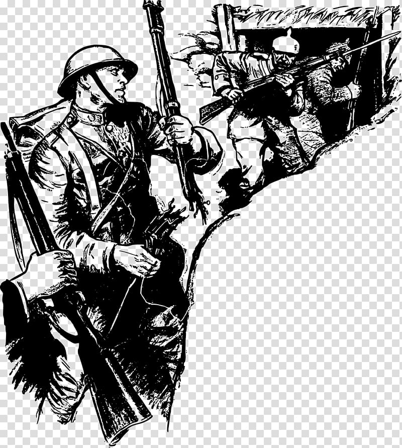First World War Second World War American Civil War , soldier with a gun transparent background PNG clipart