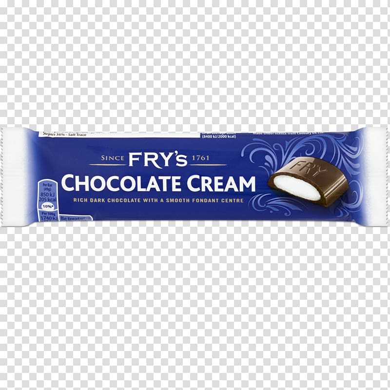 Chocolate bar Fry\'s Chocolate Cream J. S. Fry & Sons Food, Chocolate Cream transparent background PNG clipart