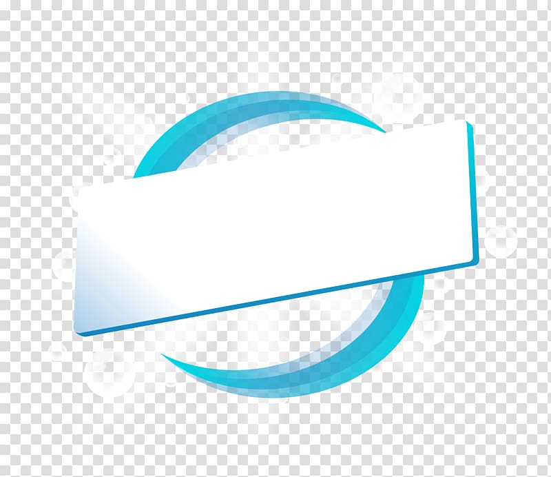 Brand Logo Blue Font, Blue line ring title box, rectangular white and blue board illustration transparent background PNG clipart