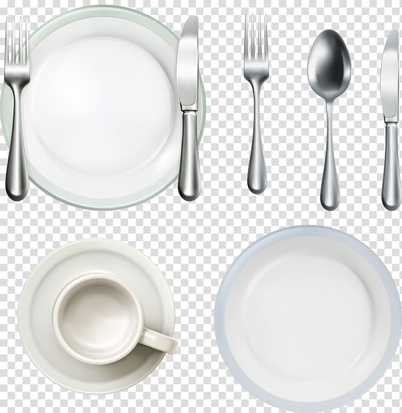 Spoon Knife Fork Tableware, Dish knife and fork spoon tableware material transparent background PNG clipart