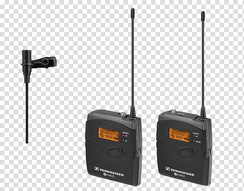 Wireless microphone Lavalier microphone Sennheiser Ew 112p G3a Omnidirectional Ew System, microphone transparent background PNG clipart