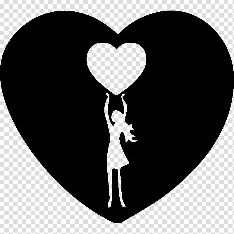 Heart Symbol Decal Sticker, coeur fille transparent background PNG clipart