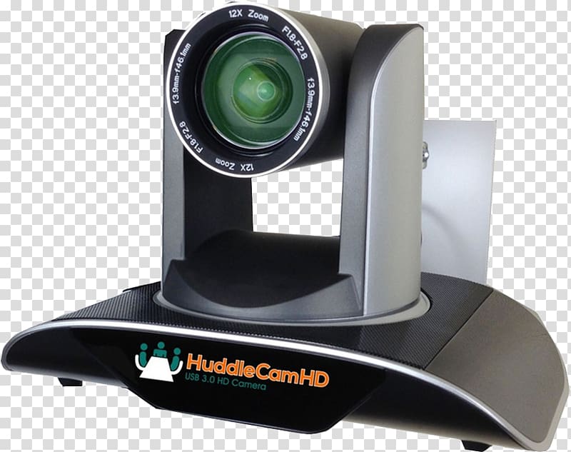 Pan–tilt–zoom camera HuddleCamHD 3X Optics Zoom lens, Camera transparent background PNG clipart