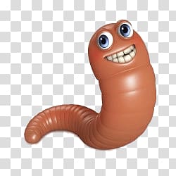 brown worm , Small Red Worm transparent background PNG clipart