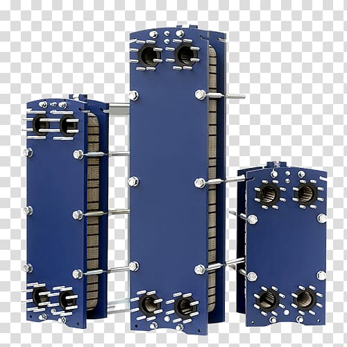 Plate heat exchanger Heat transfer coefficient, seal material can be changed transparent background PNG clipart