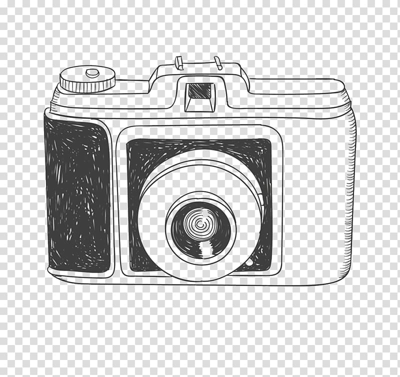 Camera Drawing , Hand drawn camera transparent background PNG clipart