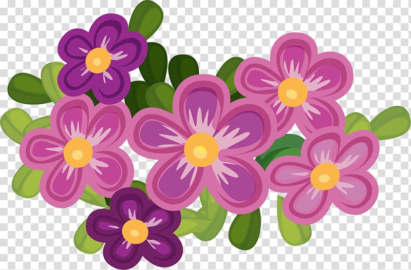 Hand painted flowers transparent background PNG clipart
