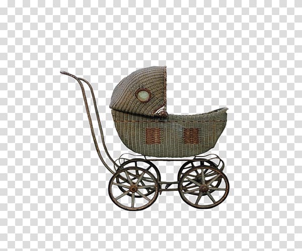 Bamboo Baby Transport, Retro creative bamboo stroller transparent background PNG clipart