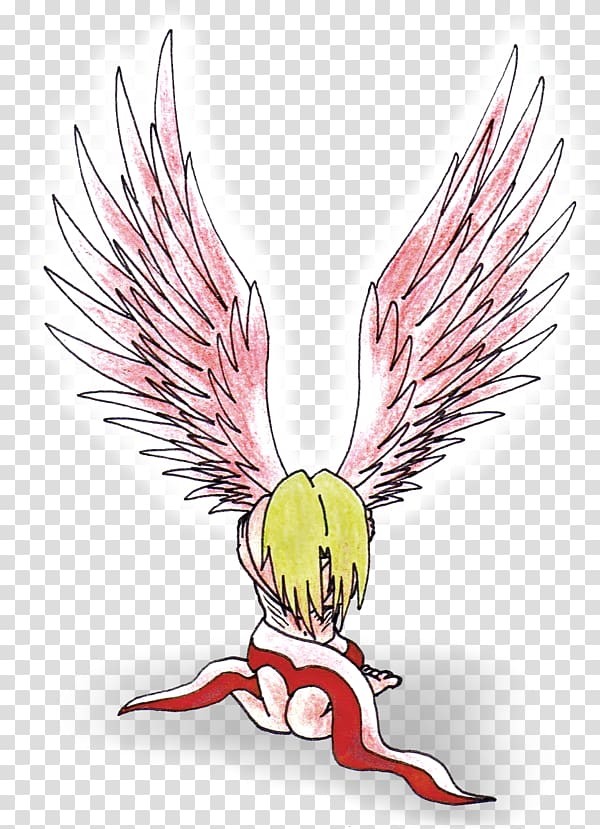 Artist Bird, fallings angels transparent background PNG clipart
