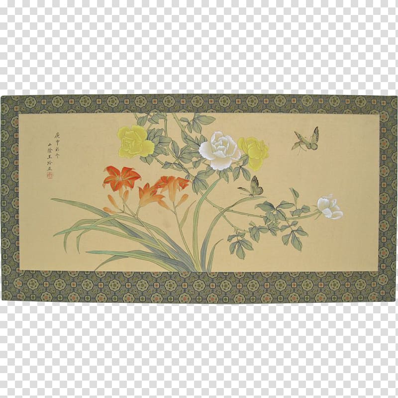 Flower Floral design Place Mats Rectangle, hand-painted butterfly transparent background PNG clipart